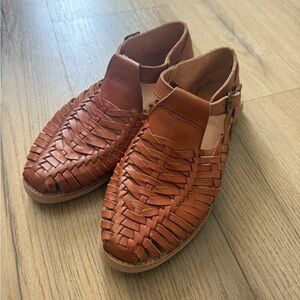 Brown Leather Huaraches